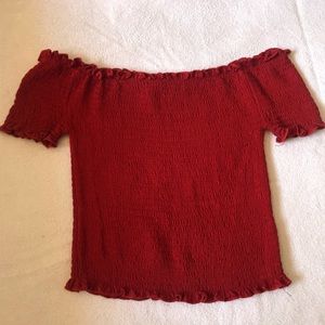 red elastic top